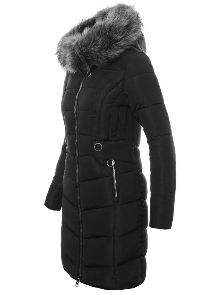 Damska Zimowa Kurtka Ortalionowa Elif Czarna