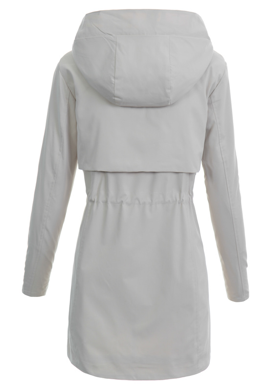 Damska Kurtka Parka Wiosenna Barbara Jasno Beżowa