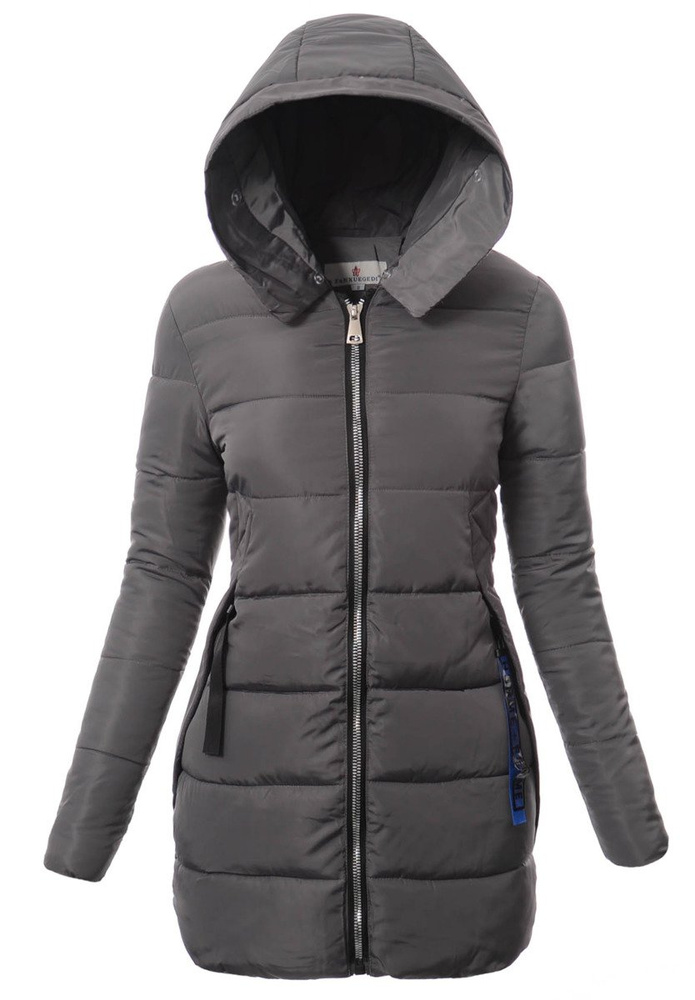 Damska Zimowa Kurtka Ortalionowa Sandra Szara