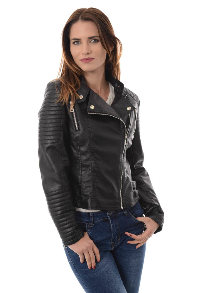 Rewelacyjna Damska Kurtka Ramoneska Krystyna Czarna