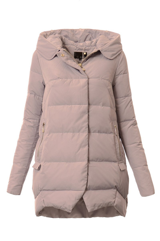 Puchowa Damska Kurtka Zimowa Nancy Szara