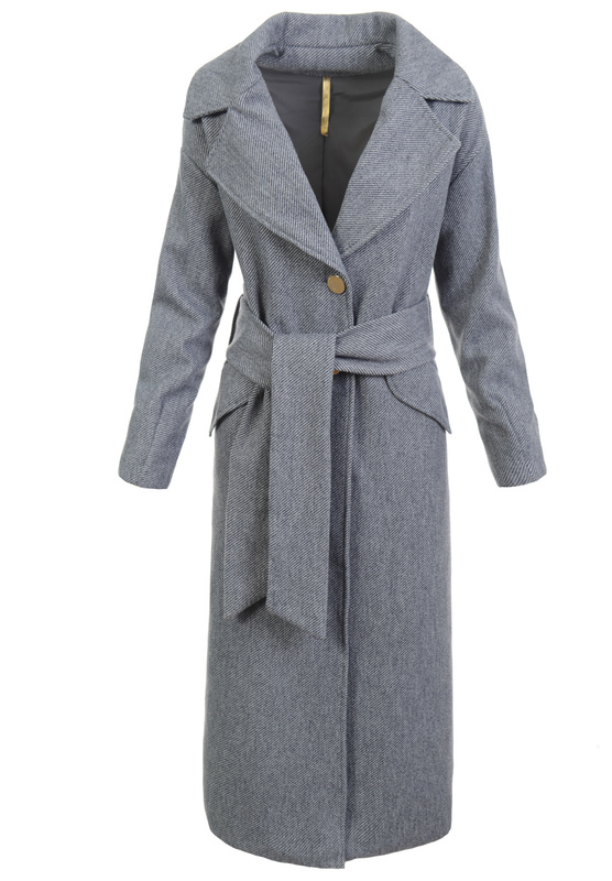 Damska Płaszcz Przejściowy Ariana Grafitowy