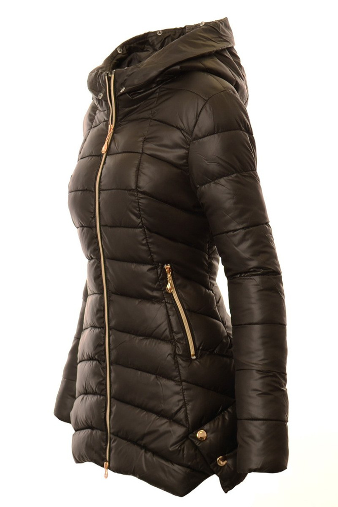 Damska Zimowa Ortalionowa Kurtka Candy Czarna