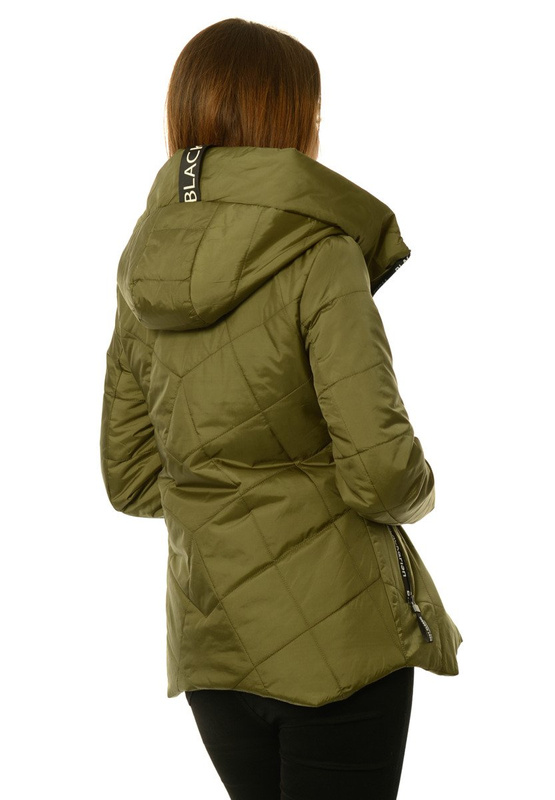Damska Jesienna Wiosenna Kurtka Oliwkowa