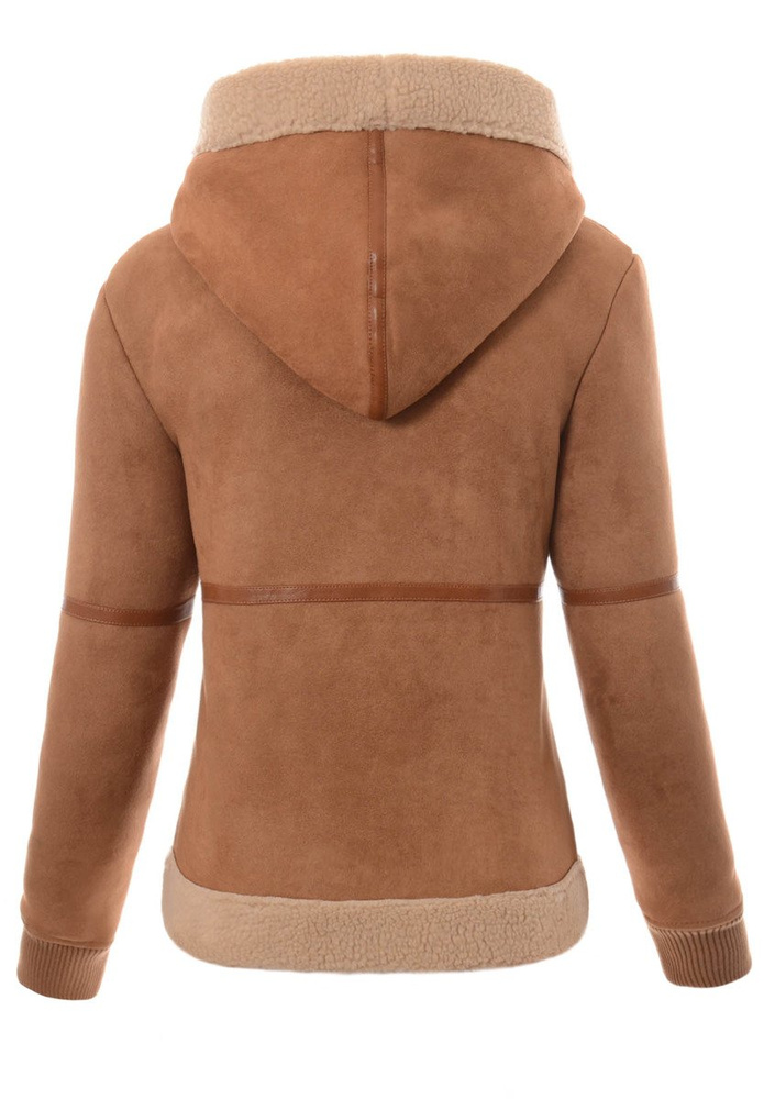 Damska Zimowa Kurtka Kożuszek Miriam Brązowa