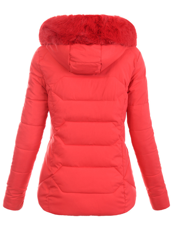 Damska Kurtka Pikowana Nora Czerwona