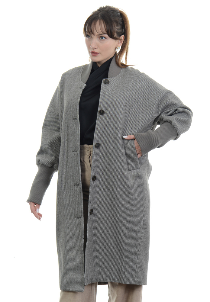 Damska Płaszcz Przejściowy Diana Brązowy