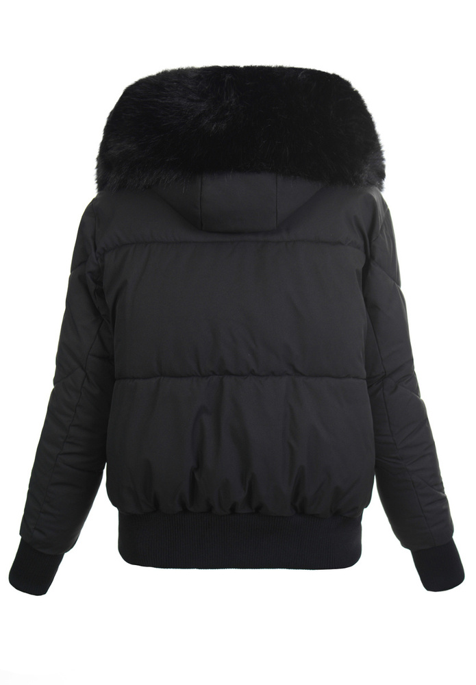 Damska Kurtka Zimowa Oversize Melisa Czarna