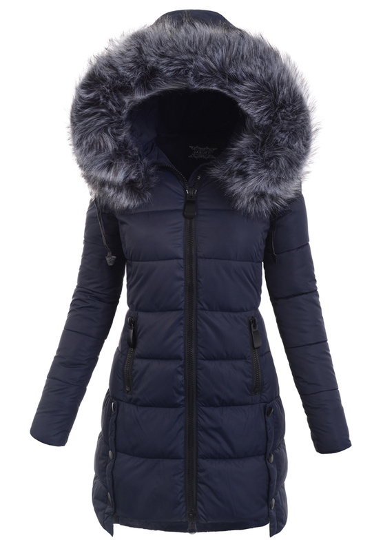 Damska Ortalionowa Kurtka Damska Granatowa