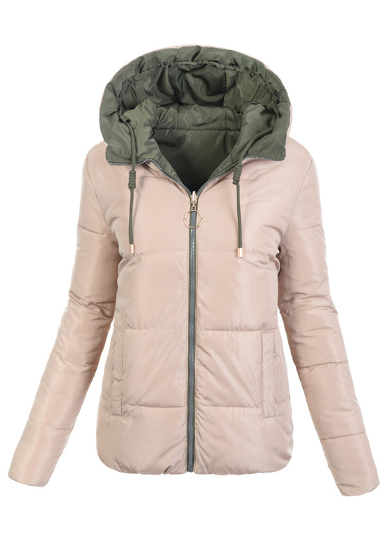 Damska Kurtka Ortalionowa Dwustronna Nastia Khaki