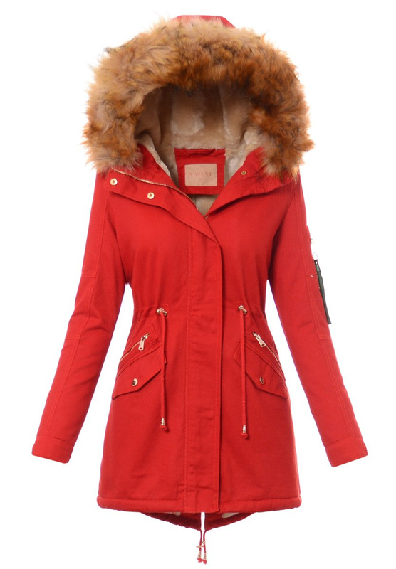 Damska Kurtka Malinowa