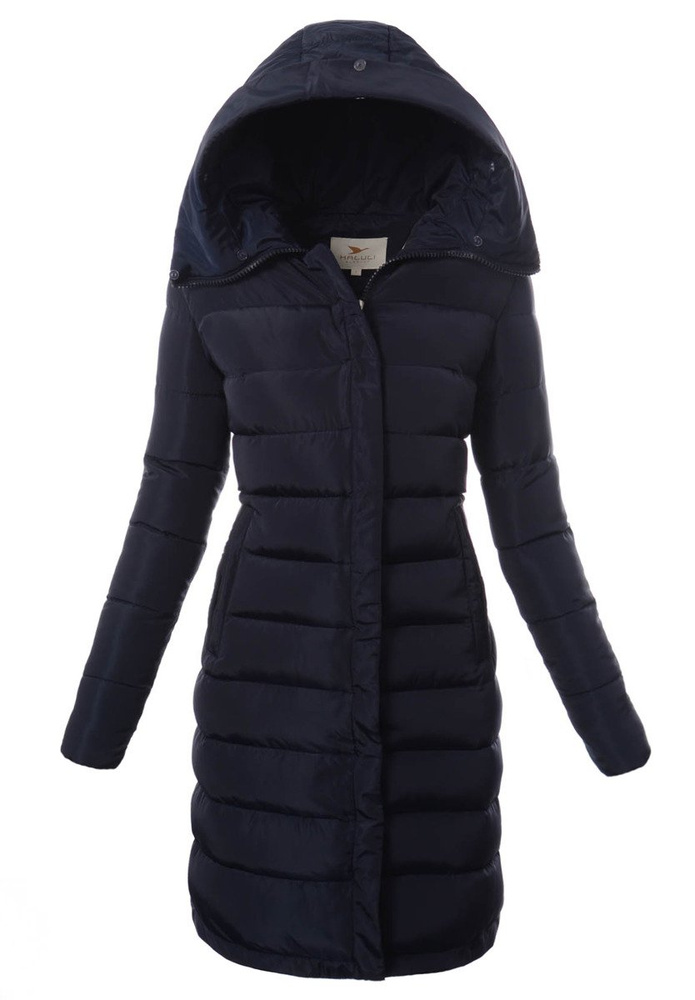 Damska Zimowa Kurtka Ortalionowa Granatowa