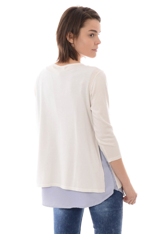 Damska Bluzka Oversize Ecru