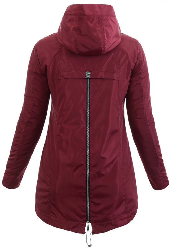 Damska Wiosenna Kurtka Anna Bordowa