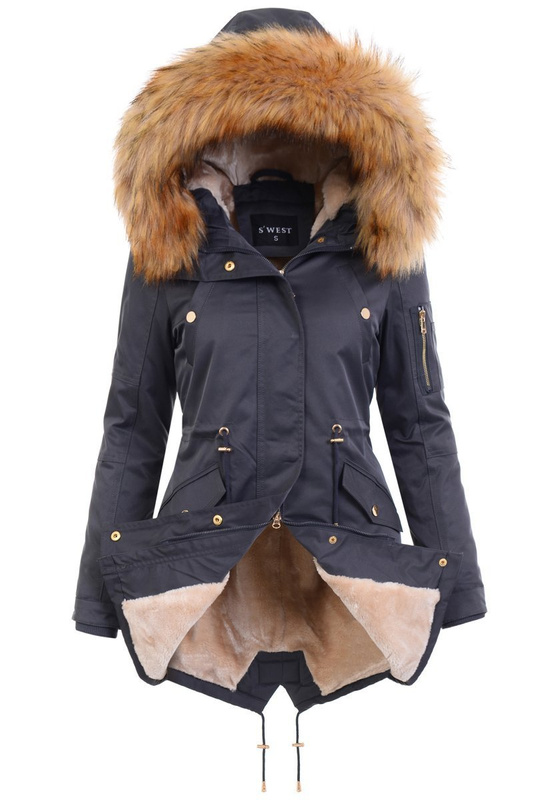 Parka Zimowa Pola Szara