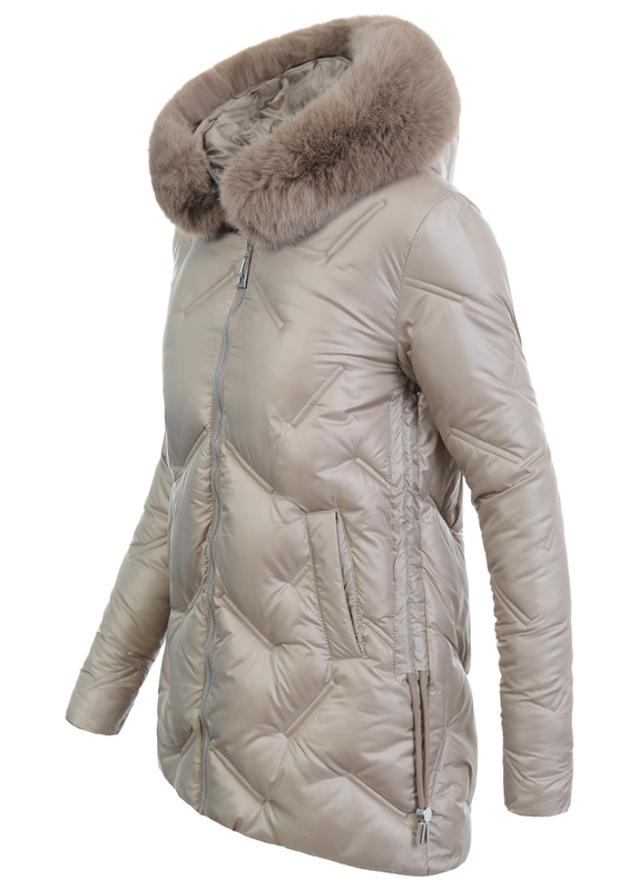 Damska Kurtka Zimowa Antonina Beżowa