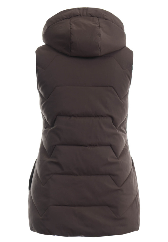 Damska Kamizelka Bezrękawnik Marcela Brązowy