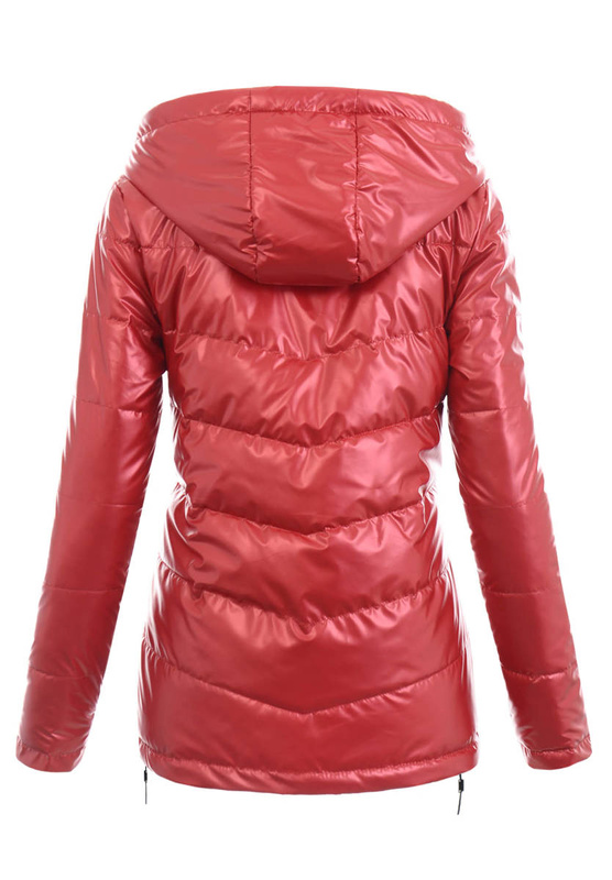 Damska Wiosenna Kurtka Rozalia Czerwona