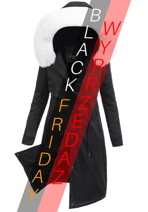 Damska Kurtka Parka Zimowa Natalia Czarna