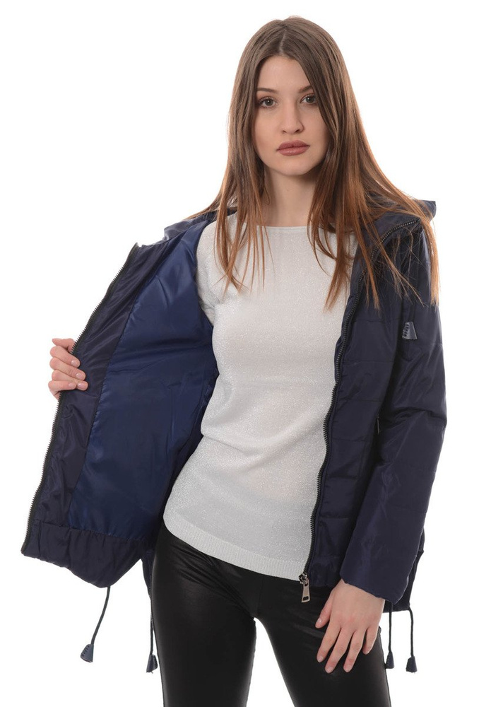 Damska Wiosenna Kurtka Tola Granatowa