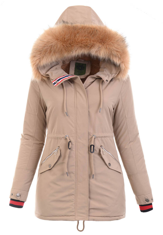 Kurtka Parka Zimowa Alicja Beżowa