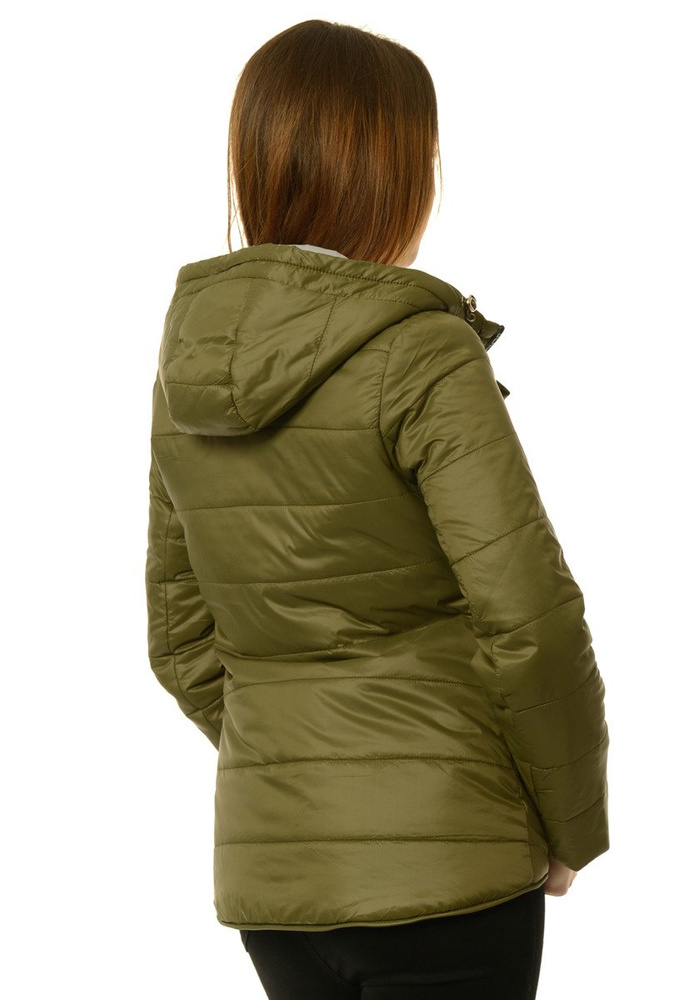 Damska Jesienna Wiosenna Kurtka Paula Oliwkowa