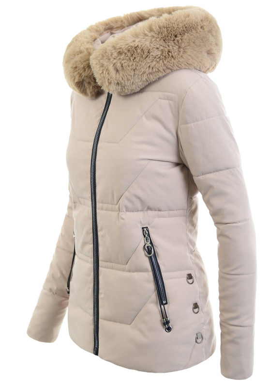 Damska Kurtka Ortalionowa Izolda Beżowa