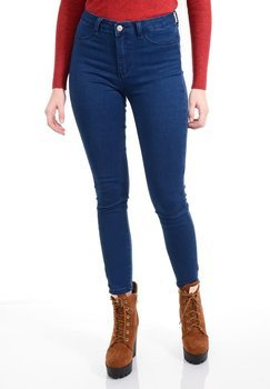 Damskie Spodnie Jeansowe Niebieskie