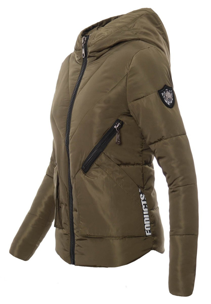 Damska Zimowa Kurtka Ortalionowa Ludmiła Zielona