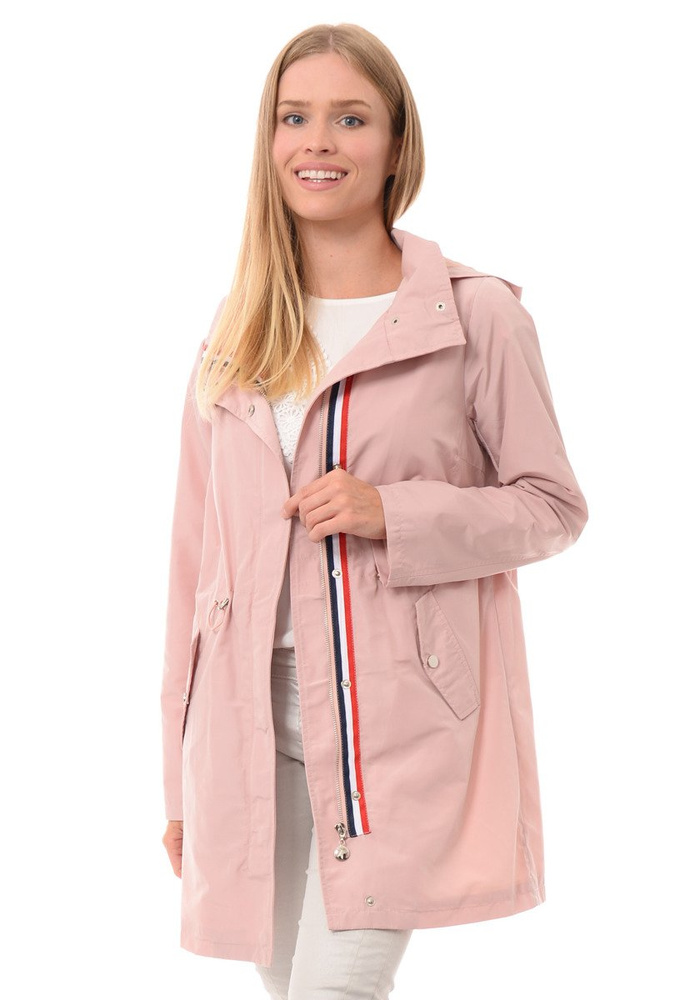 Damska Parka Wiosenna Malwina Różowa