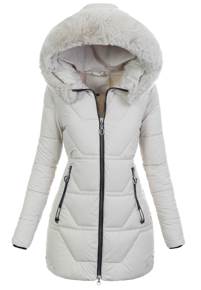 Damska Kurtka Zimowa Carmen Ecru
