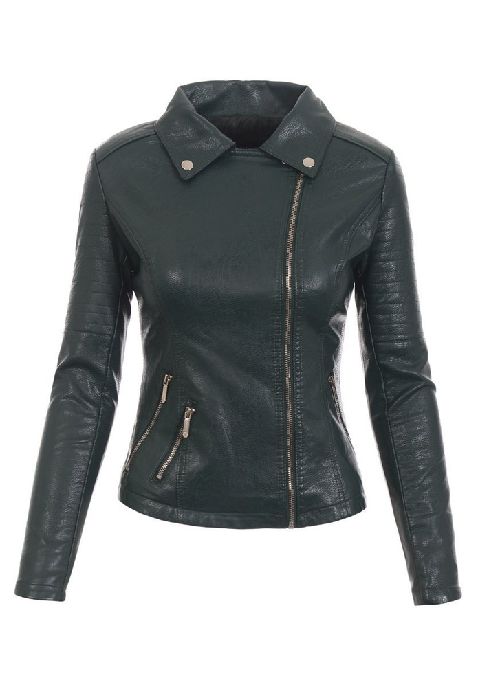 Damska Kurtka Ramoneska Inga Zielona