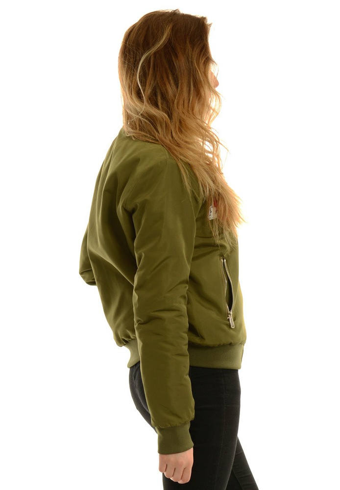 Damska Jesienna Kurtka Bomberka Kenza Zielona