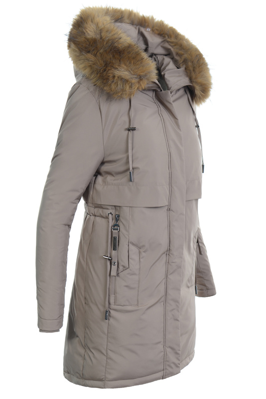 Damska Kurtka Zimowa Elwira Brązowa