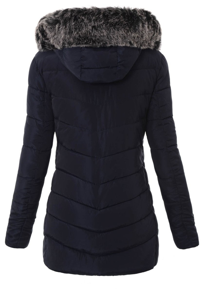 Damska Zimowa Kurtka Ortalionowa Modesta Granatowa