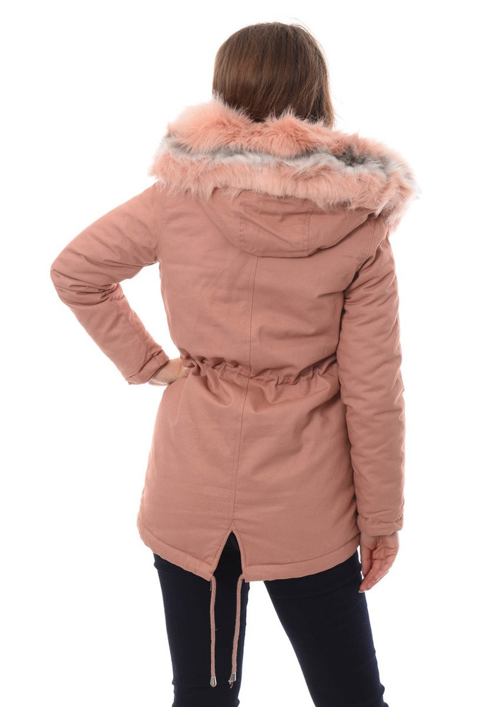 Damska Kurtka Parka Zimowa Kornela Różowa