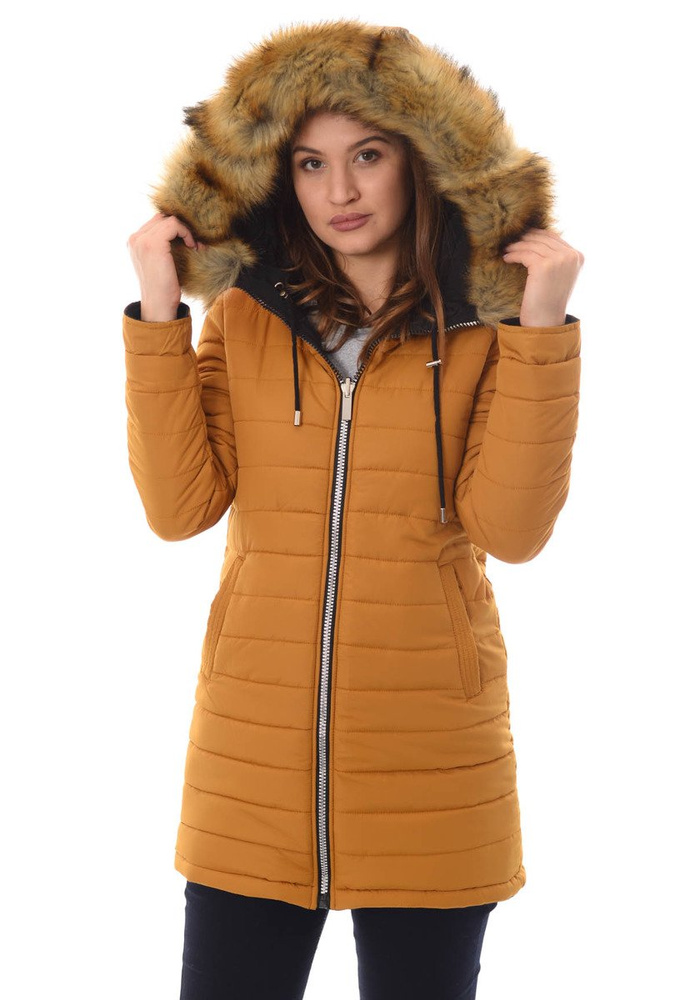 Damska Dwustronna Zimowa Kurtka Ortalionowa Molly Czarna