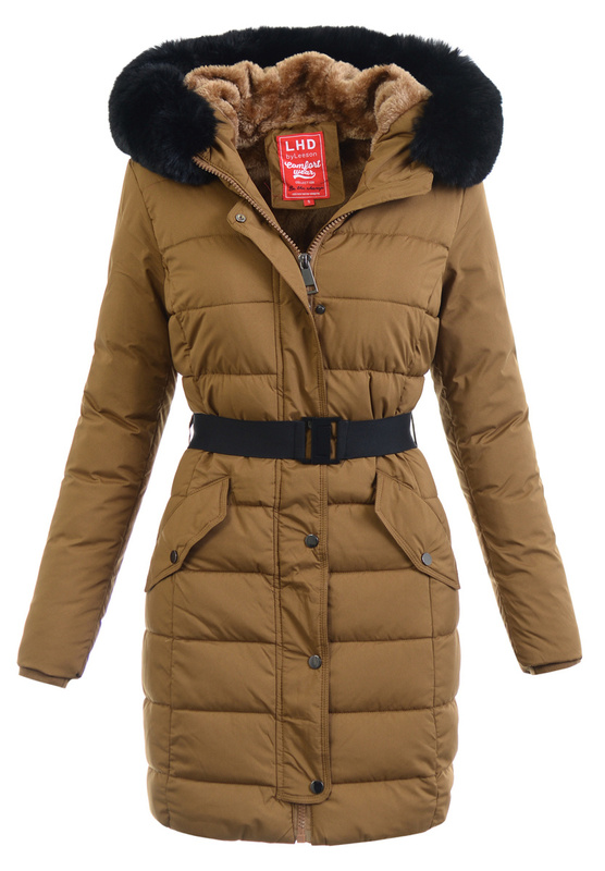 Damska Kurtka Ortalionowa Melania Brązowa