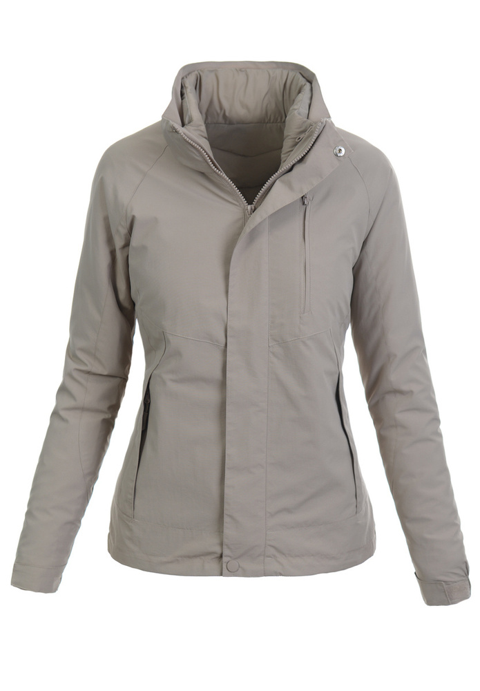 Damska Kurtka Parka Przejściowa 3w1 Estera Beżowa