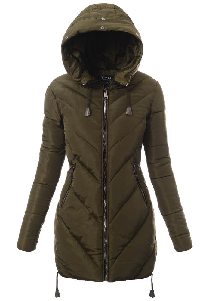 Damska Zimowa Kurtka Ortalionowa Lucyna Zielona