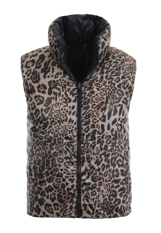 Damska Kamizelka Bezrękawnik Dwustronny Daria Czarny