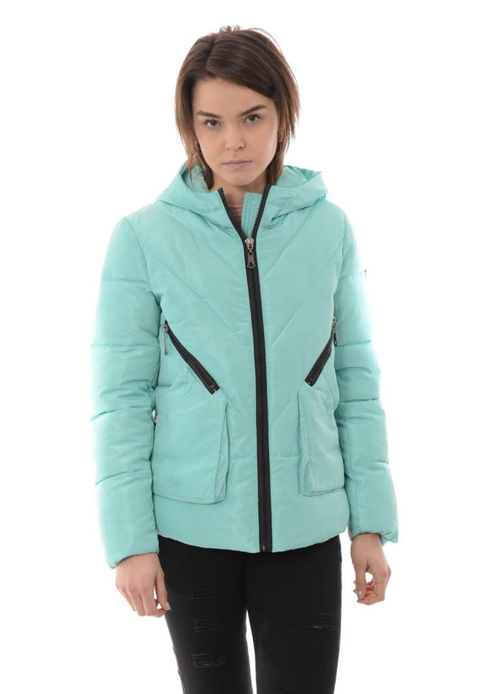Damska Zimowa Kurtka Ortalionowa Ludmiła Miętowa