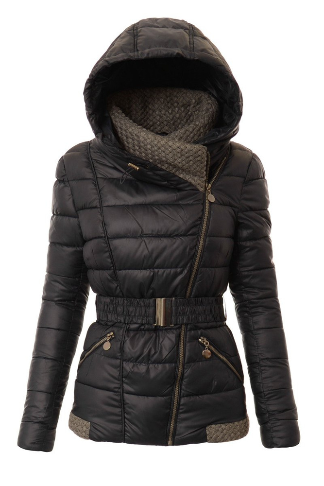 Damska Zimowa Ortalionowa Kurtka Alisa Granatowa