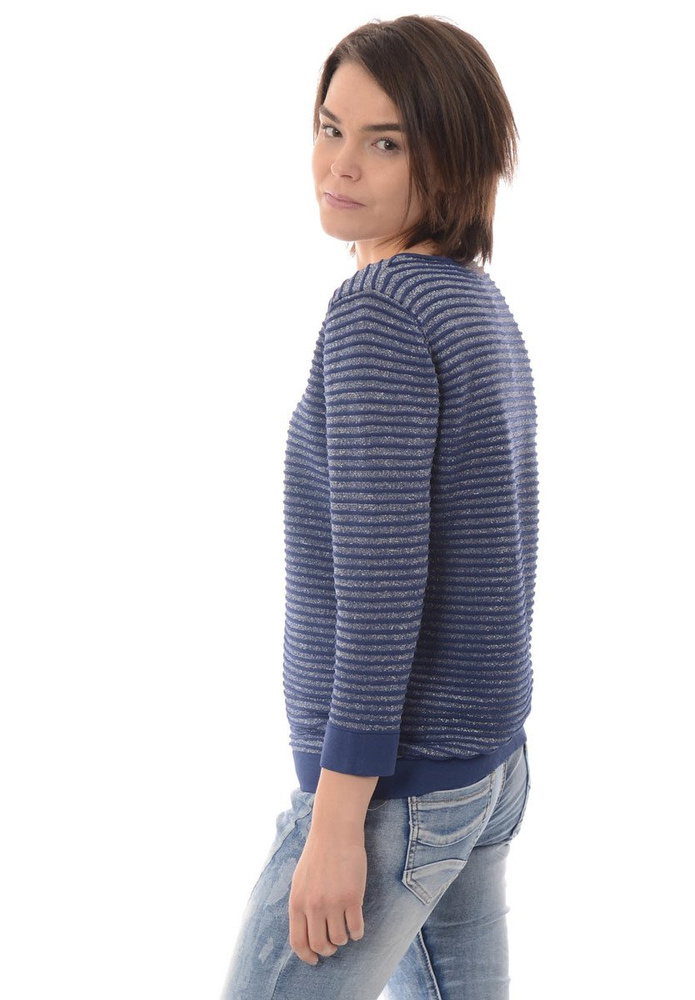 Damska Bluzka Sweterek Zapinany Niebieski
