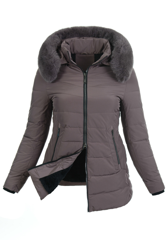 Damska Kurtka Zimowa Debora Fioletowa