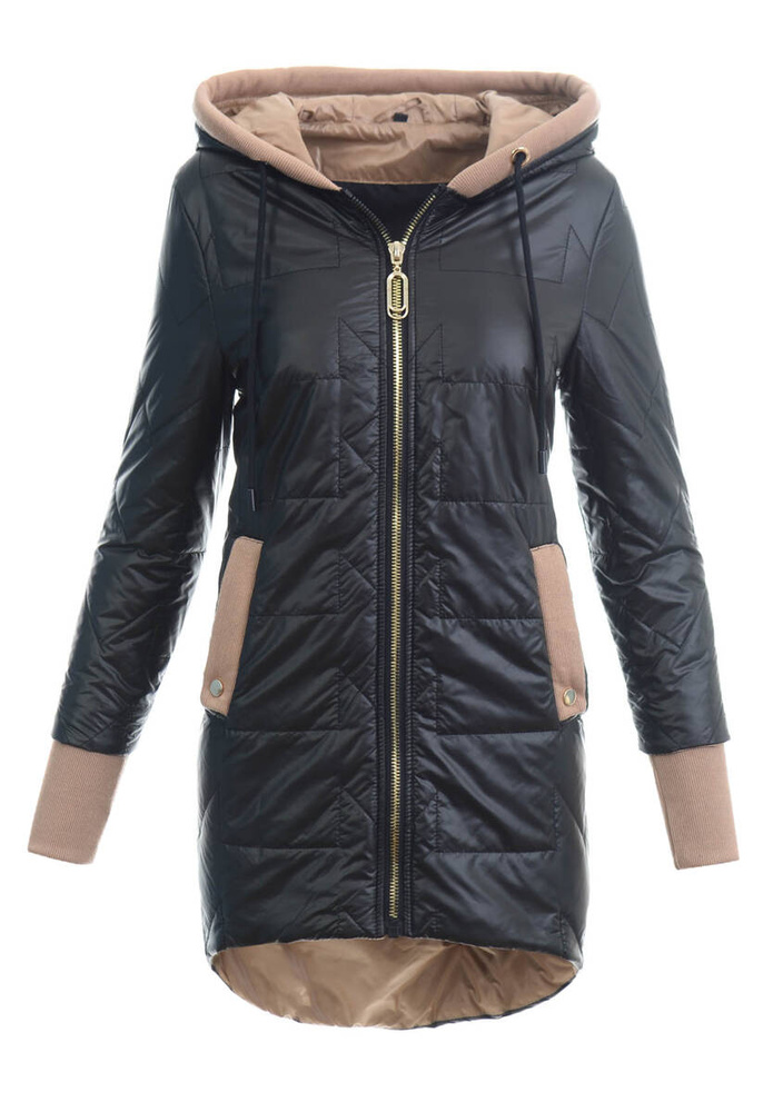 Damska Kurtka Przejściowa Wiosenna Emiliana Czarna