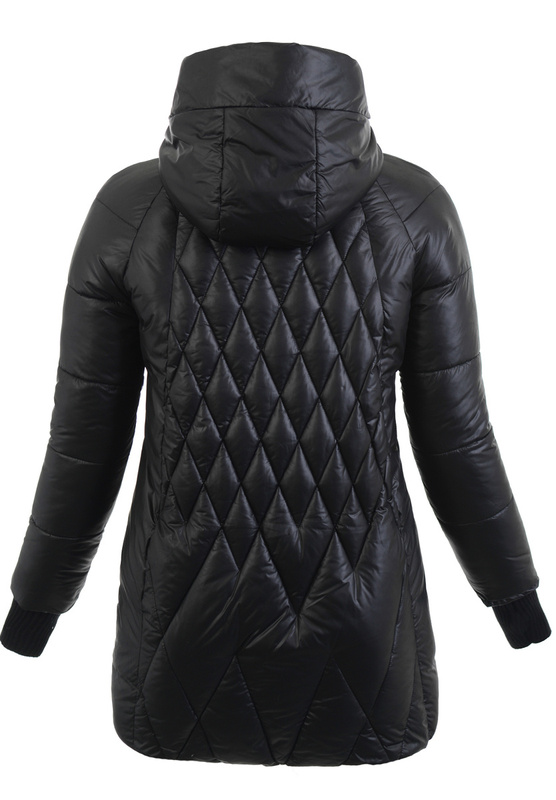 Kurtka Zimowa Pikowana Wiesława Czarna