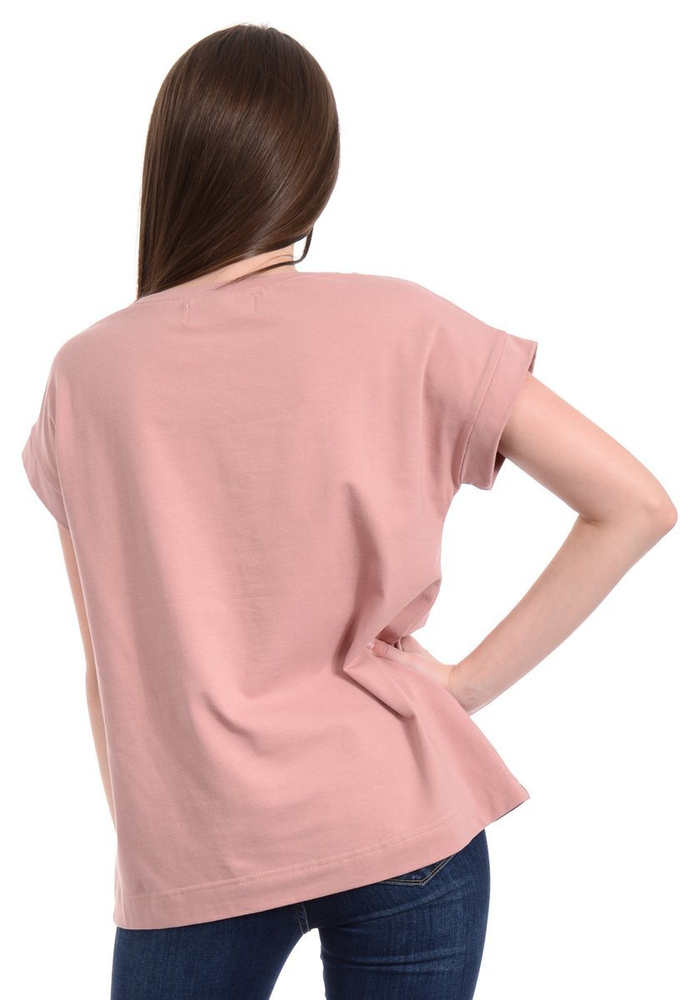 Damska Koszulka z Nadrukiem Różowa