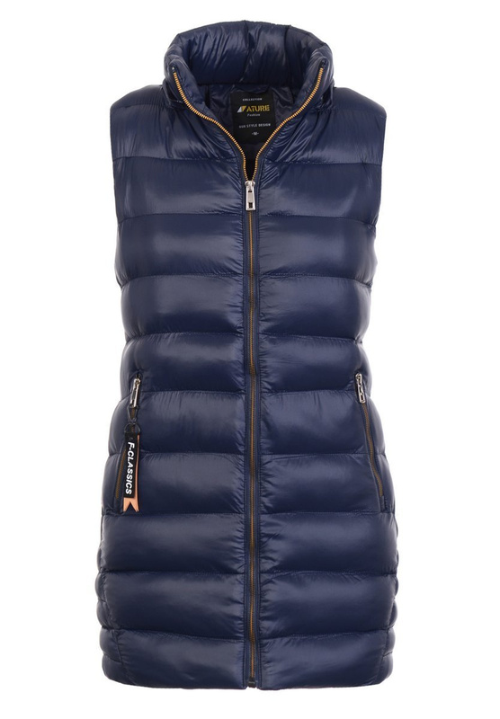 Damska Kamizelka Bezrękawnik Magdalena Granatowy