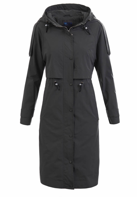 Damska Kurtka Parka Wiosenna Filipa Czarna